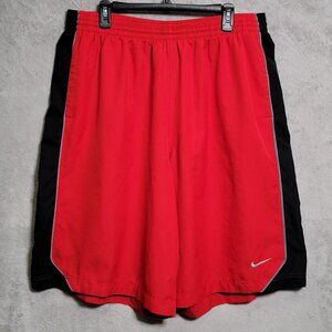 Nike Shorts Mens 3XL Red‎ Black Gray Dri-Fit Athletic Basketball 465093-612